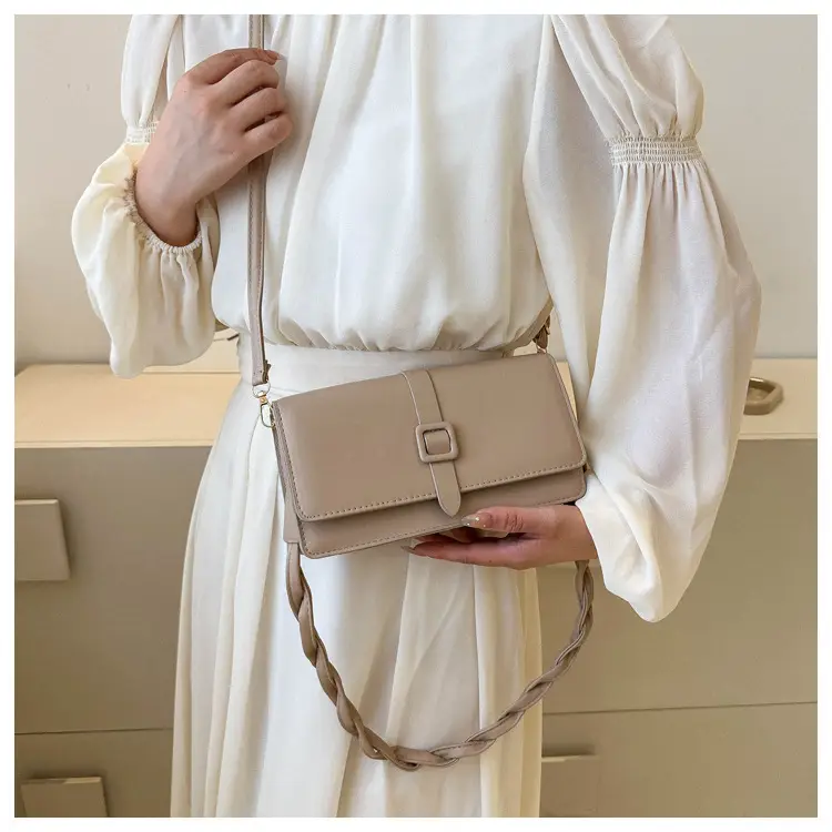 Women's Brown Square Messenger Bag 2024 Spring Summer — feature 26