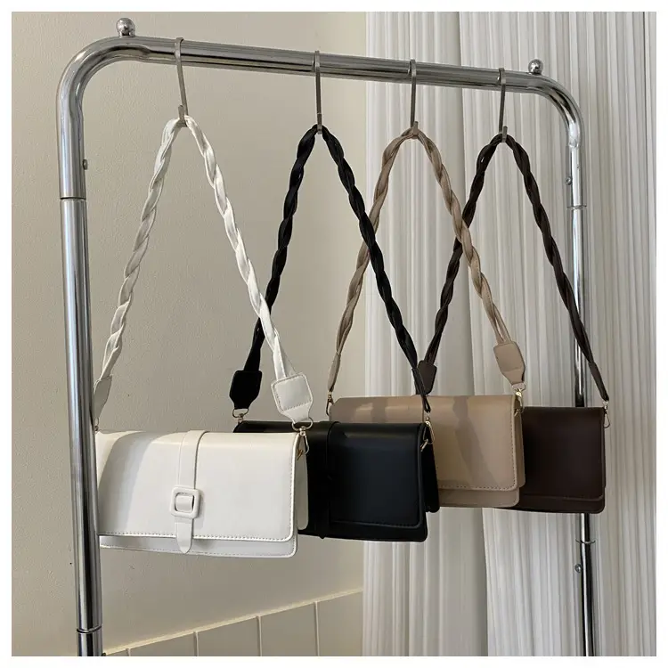 Women's Brown Square Messenger Bag 2024 Spring Summer — feature 27