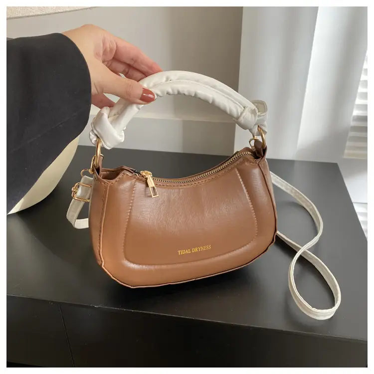 Women French Style Shoulder Crossbody Bag Brown 2023 — feature 10
