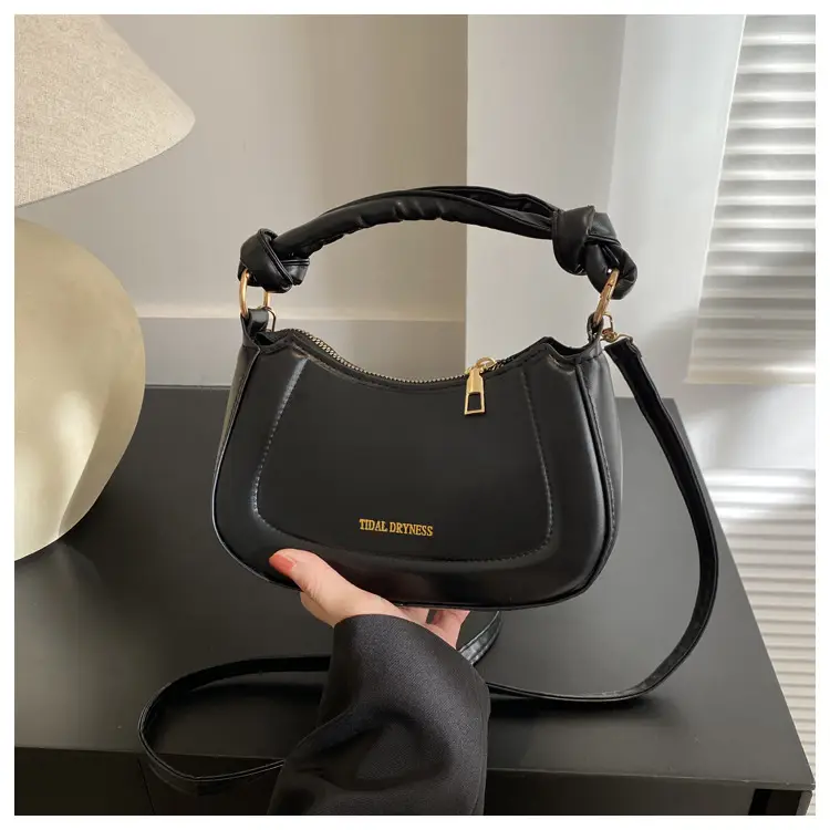 Women French Style Shoulder Crossbody Bag Brown 2023 — feature 15