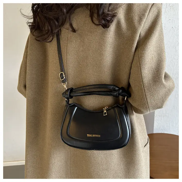 Women French Style Shoulder Crossbody Bag Brown 2023 — feature 17