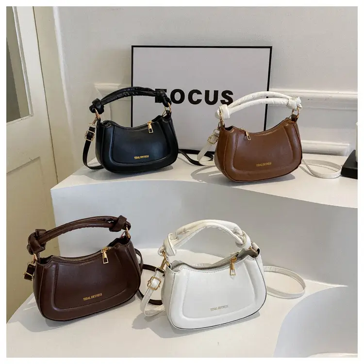 Women French Style Shoulder Crossbody Bag Brown 2023 — feature 25