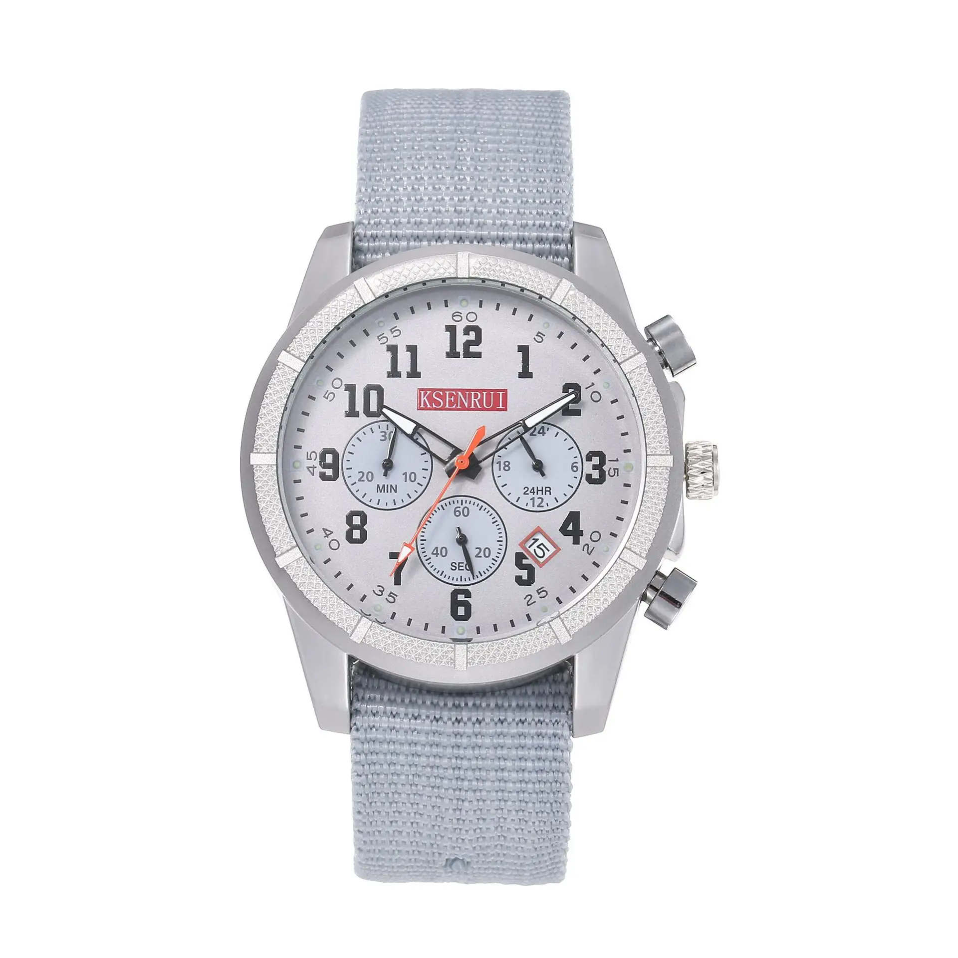 Men's Black Chronograph Quartz Watch with Silicone Band - Image 13