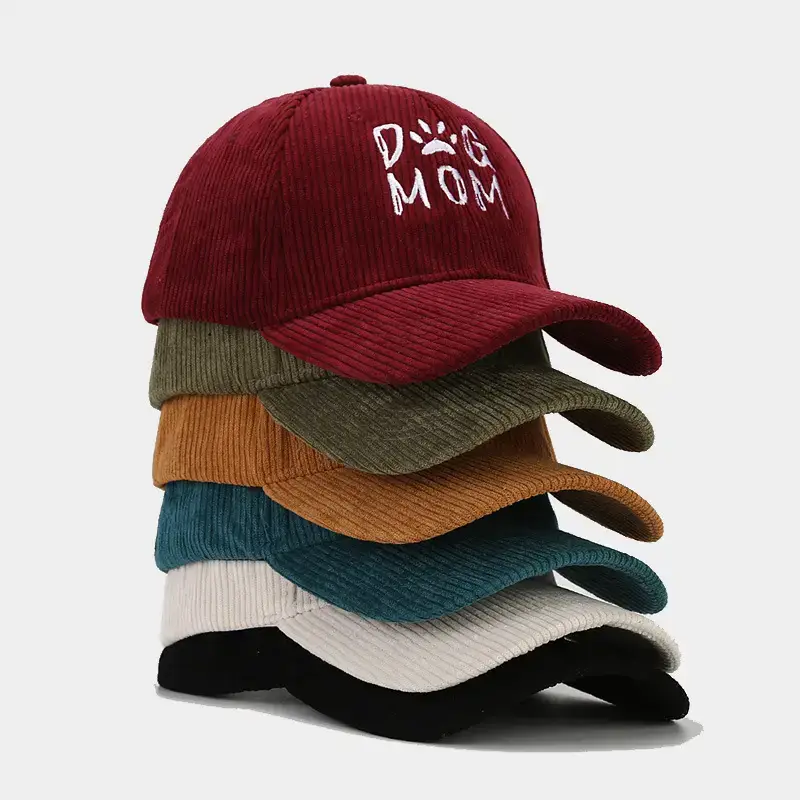 Black Embroidered Dog Mom Cap for Women - Image 7