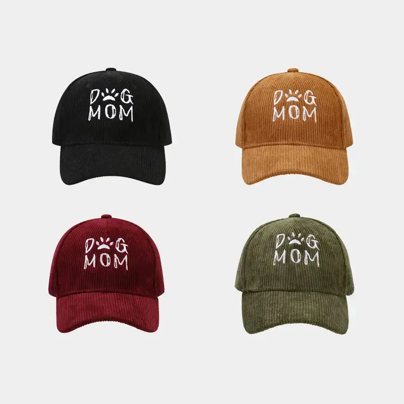 Black Embroidered Dog Mom Cap for Women - Image 8