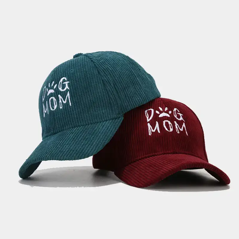 Black Embroidered Dog Mom Cap for Women - Image 9