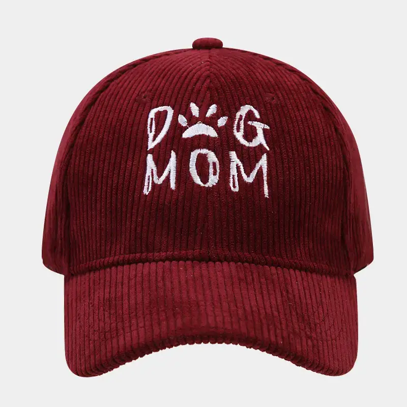 Black Embroidered Dog Mom Cap for Women - Image 4