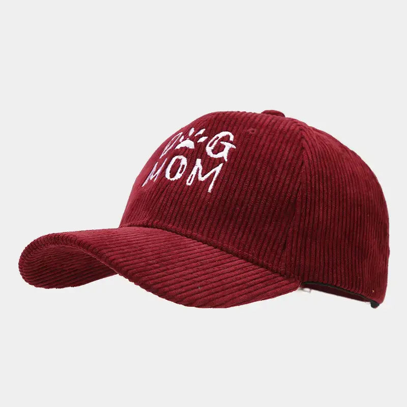 Black Embroidered Dog Mom Cap for Women — feature 9