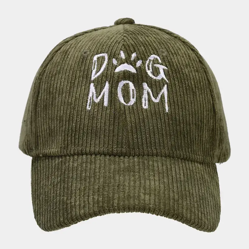 Black Embroidered Dog Mom Cap for Women - Image 5