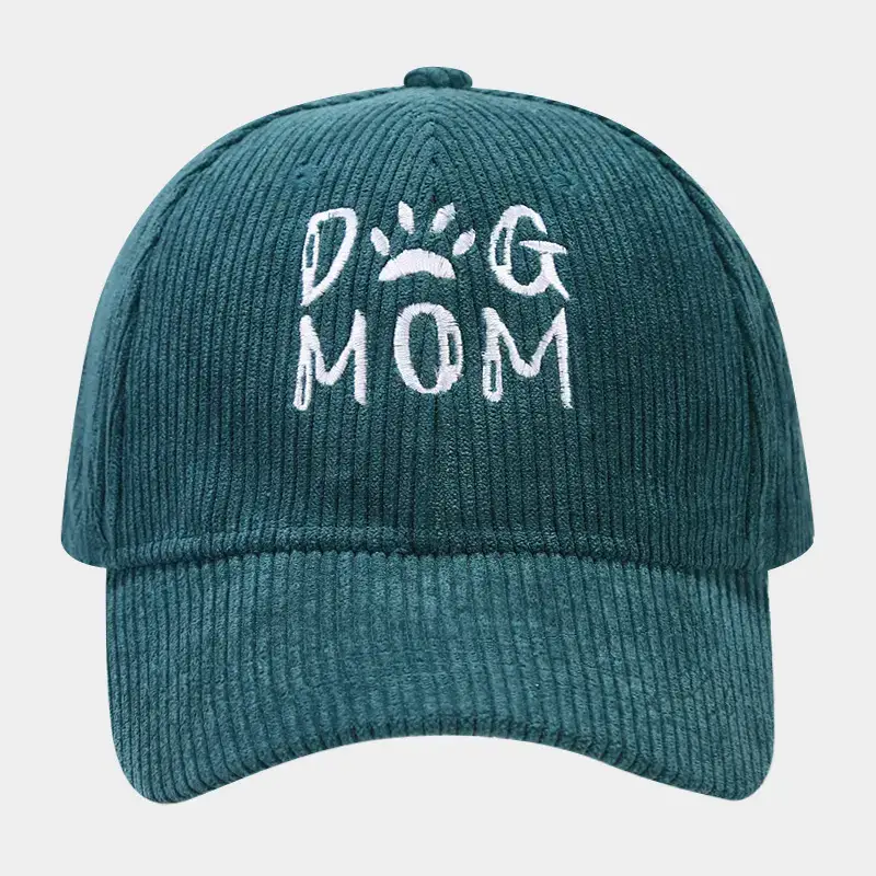 Black Embroidered Dog Mom Cap for Women - Image 6
