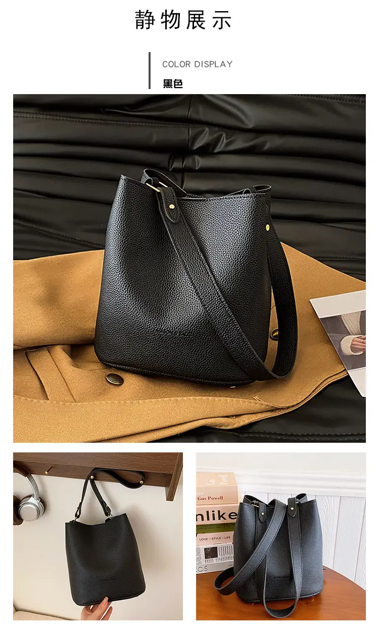 Retro Black Leather Underarm Bag 2023 — feature 17