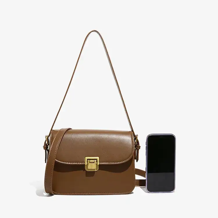 Brown Korean Style Crossbody Bag for Women - Image 3