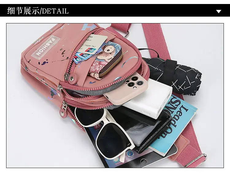 Lightweight Water-Repellent Crossbody Bag Women Mint — feature 36