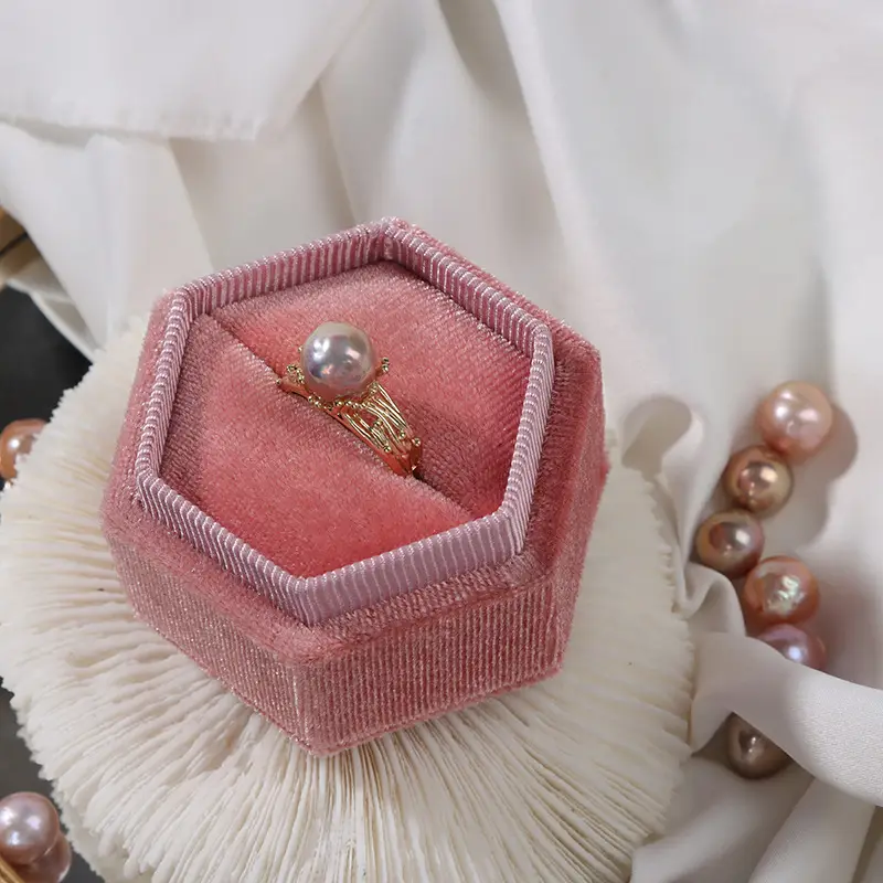 Wholesale Pearl Baroque Ring Adjustable Vintage Color - Image 5