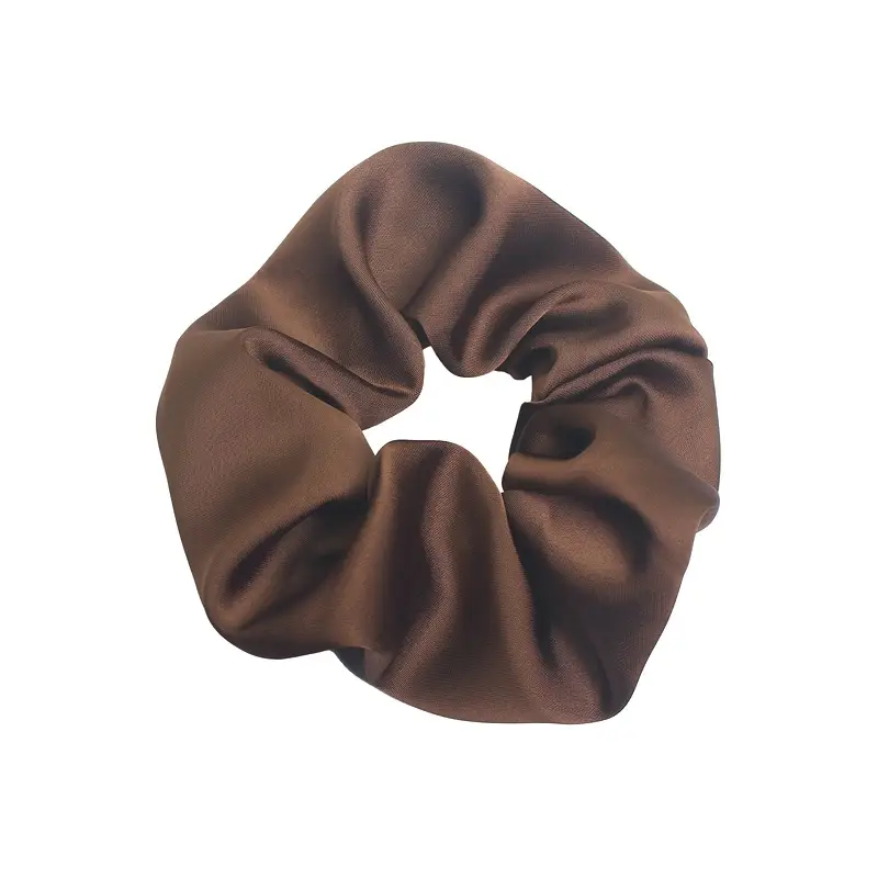 Silk Satin Hair Band Brown Large Size - Image 12