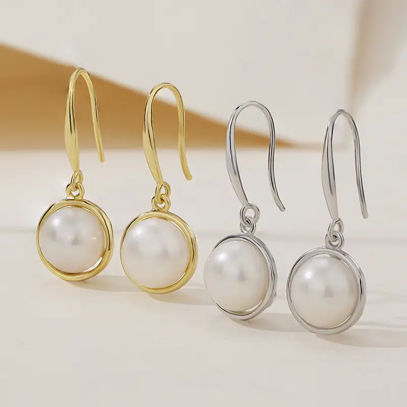 Natural Pearl Ear Hooks 2023 Fashion Jewelry - Image 8