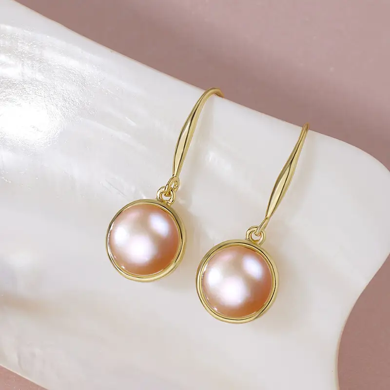 Natural Pearl Ear Hooks 2023 Fashion Jewelry - Image 5