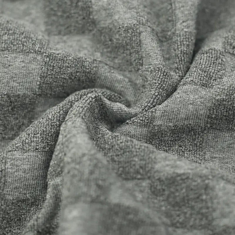 Men's Heavy Jacquard Sweatshirt White Black Gray Brown — feature 26
