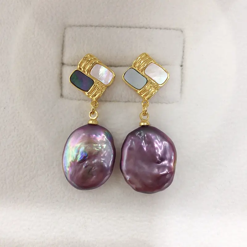 Natural Pearl Earrings Women S925 Sterling Silver - Image 3