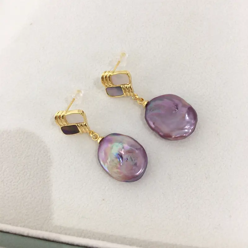 Natural Pearl Earrings Women S925 Sterling Silver — feature 10