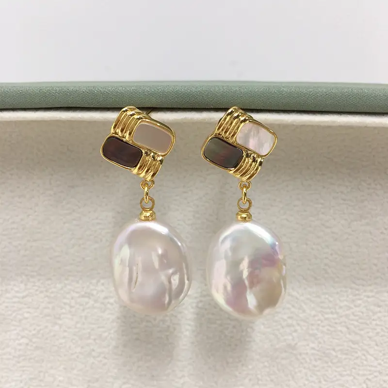 Natural Pearl Earrings Women S925 Sterling Silver — feature 7