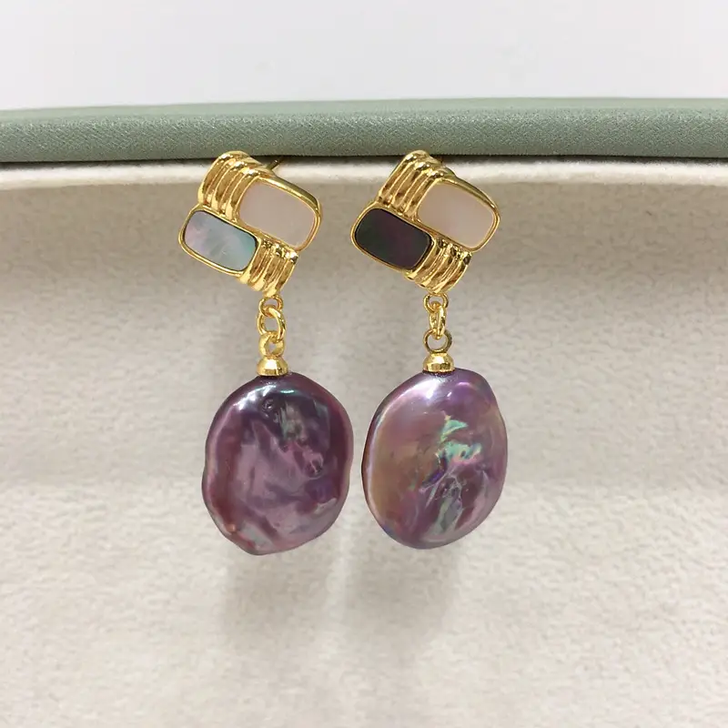 Natural Pearl Earrings Women S925 Sterling Silver — feature 8