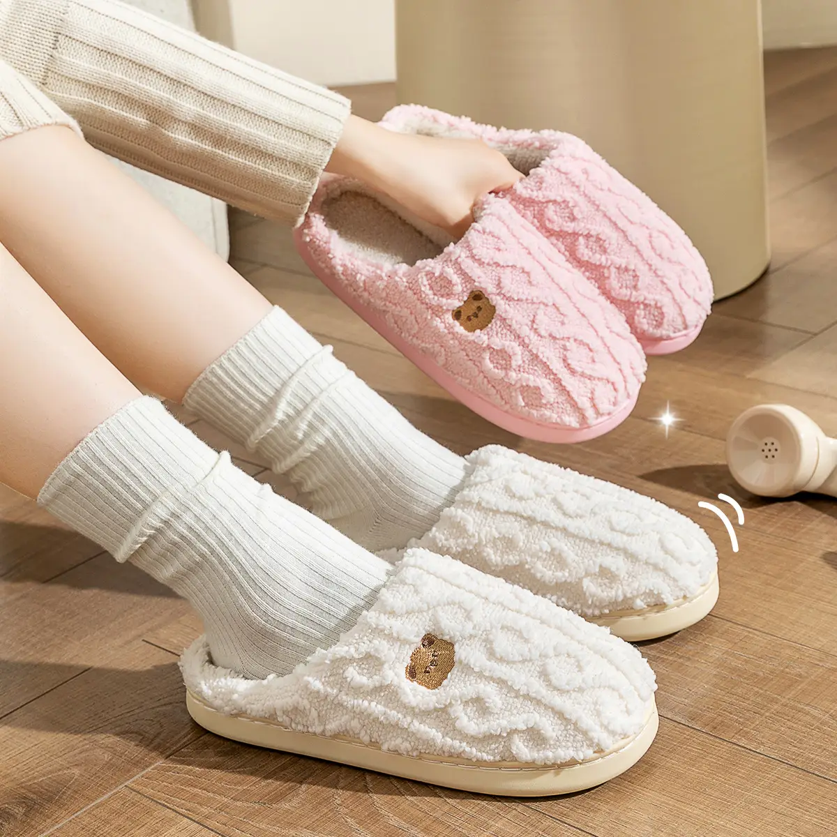 Furry Cotton Slippers for Women Winter 2026 - Image 6