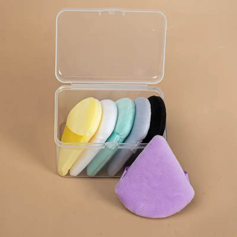 Triangle Makeup Sponge Double Sided Soft Crystal Velvet — feature 3