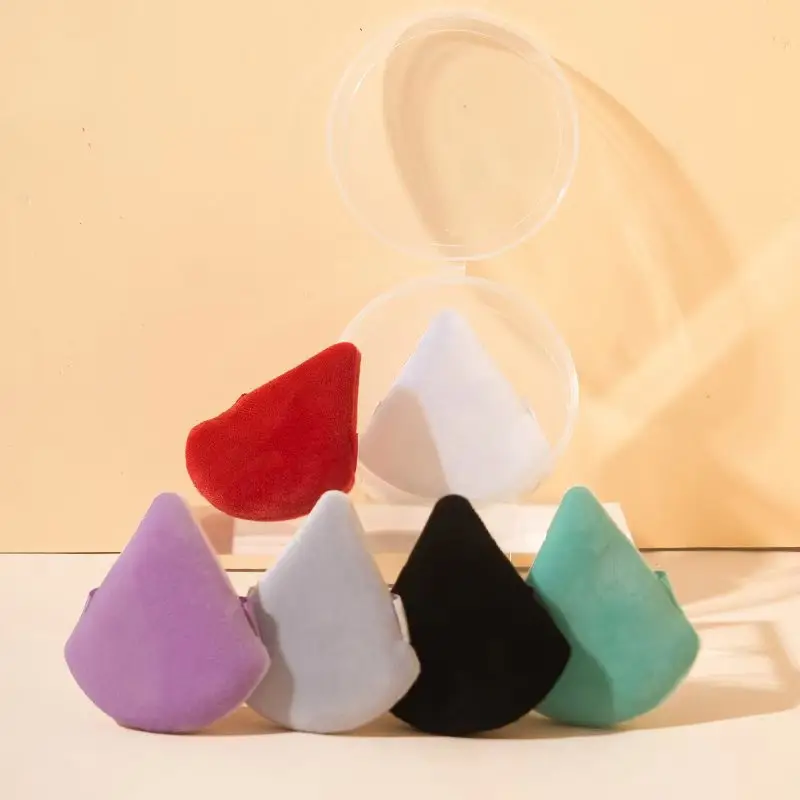 Triangle Makeup Sponge Double Sided Soft Crystal Velvet — feature 4