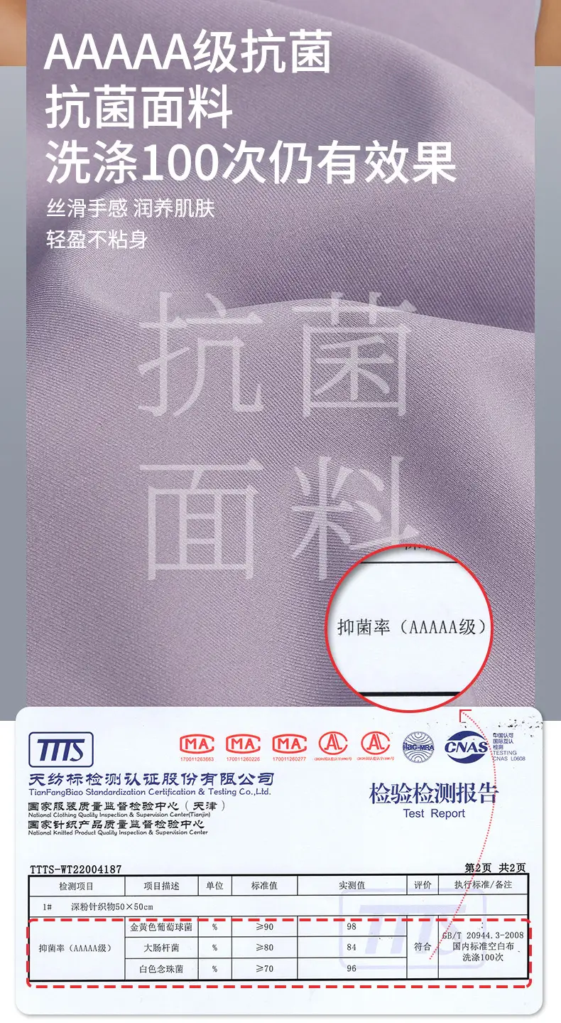 7A Antibacterial V Neck Jelly Underwear — feature 8