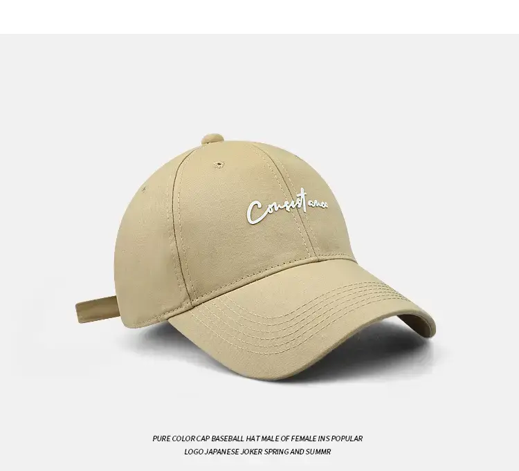 Pink Embroidered Korean Style Baseball Cap for Men Women — feature 13