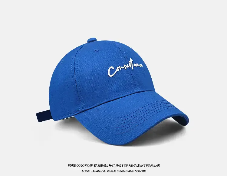 Pink Embroidered Korean Style Baseball Cap for Men Women — feature 16