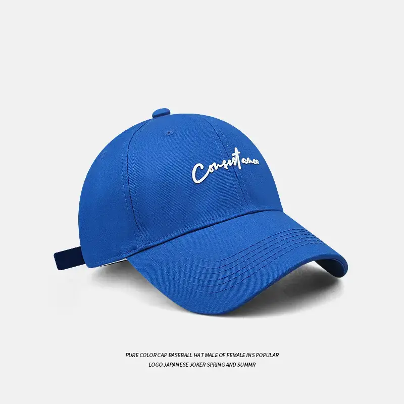 Pink Embroidered Korean Style Baseball Cap for Men Women - Image 3
