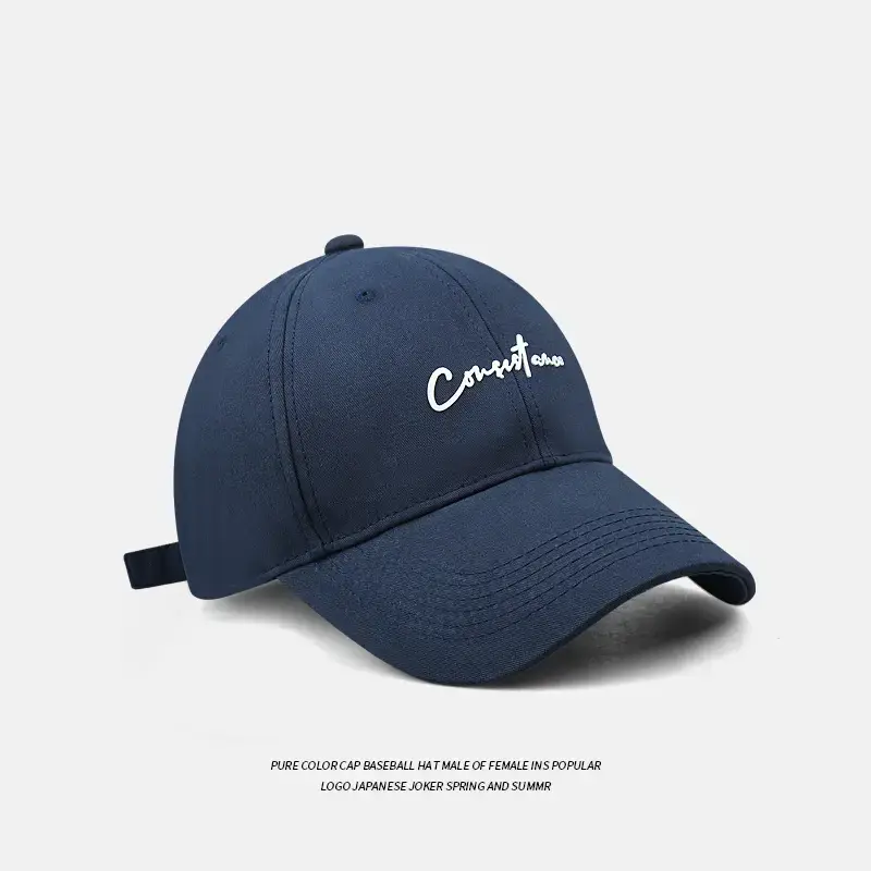 Pink Embroidered Korean Style Baseball Cap for Men Women - Image 4