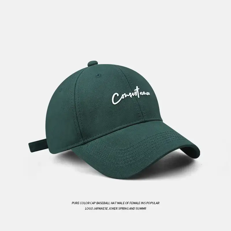 Pink Embroidered Korean Style Baseball Cap for Men Women - Image 5
