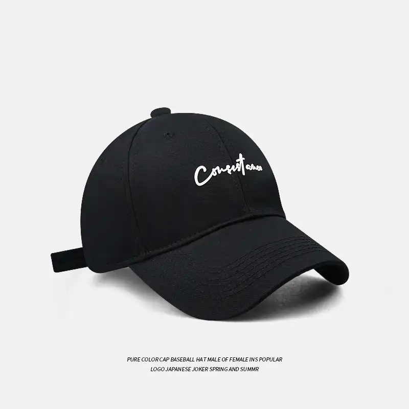 Pink Embroidered Korean Style Baseball Cap for Men Women - Image 6