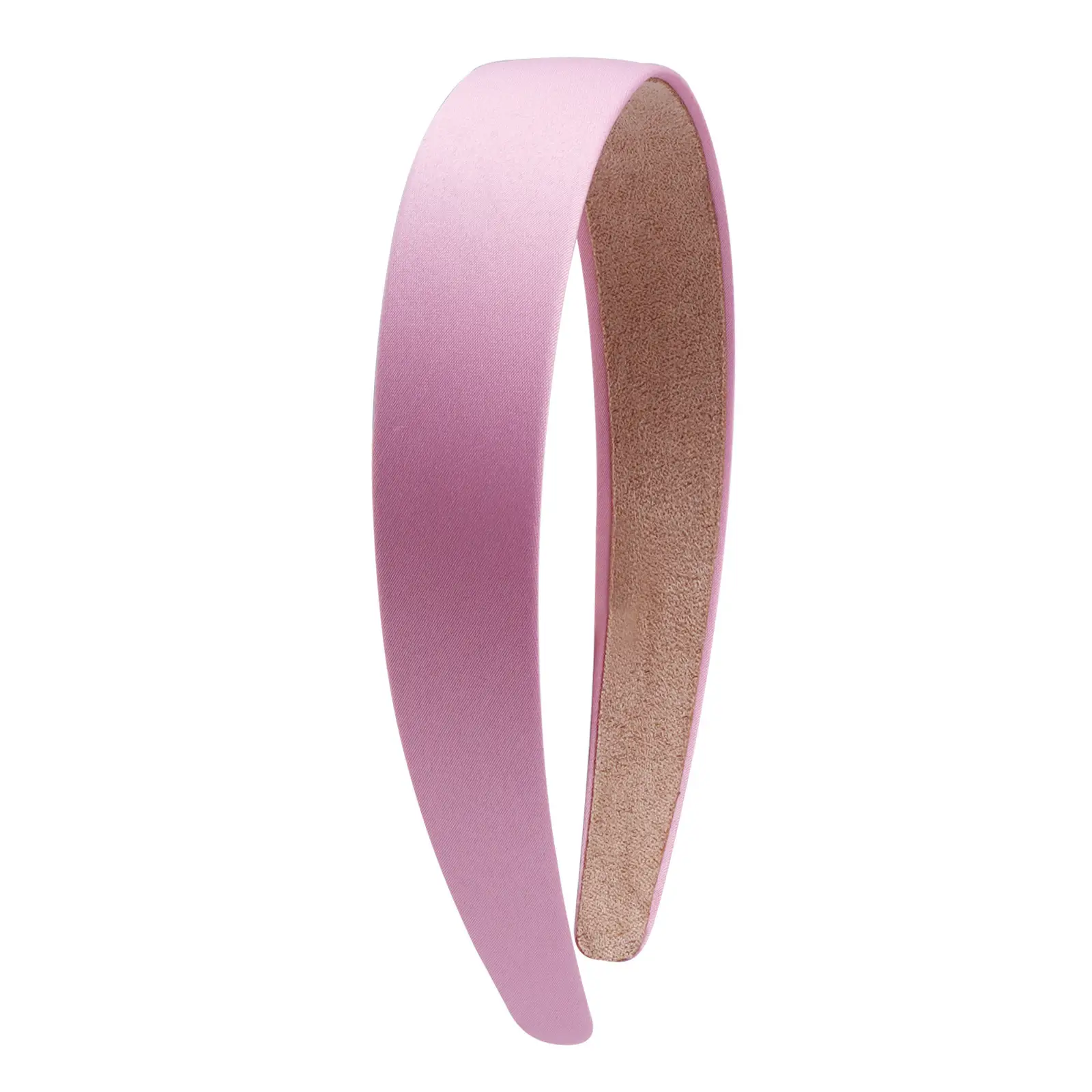 Red Satin Hairband 3cm Wide Bristle Handmade - Image 10