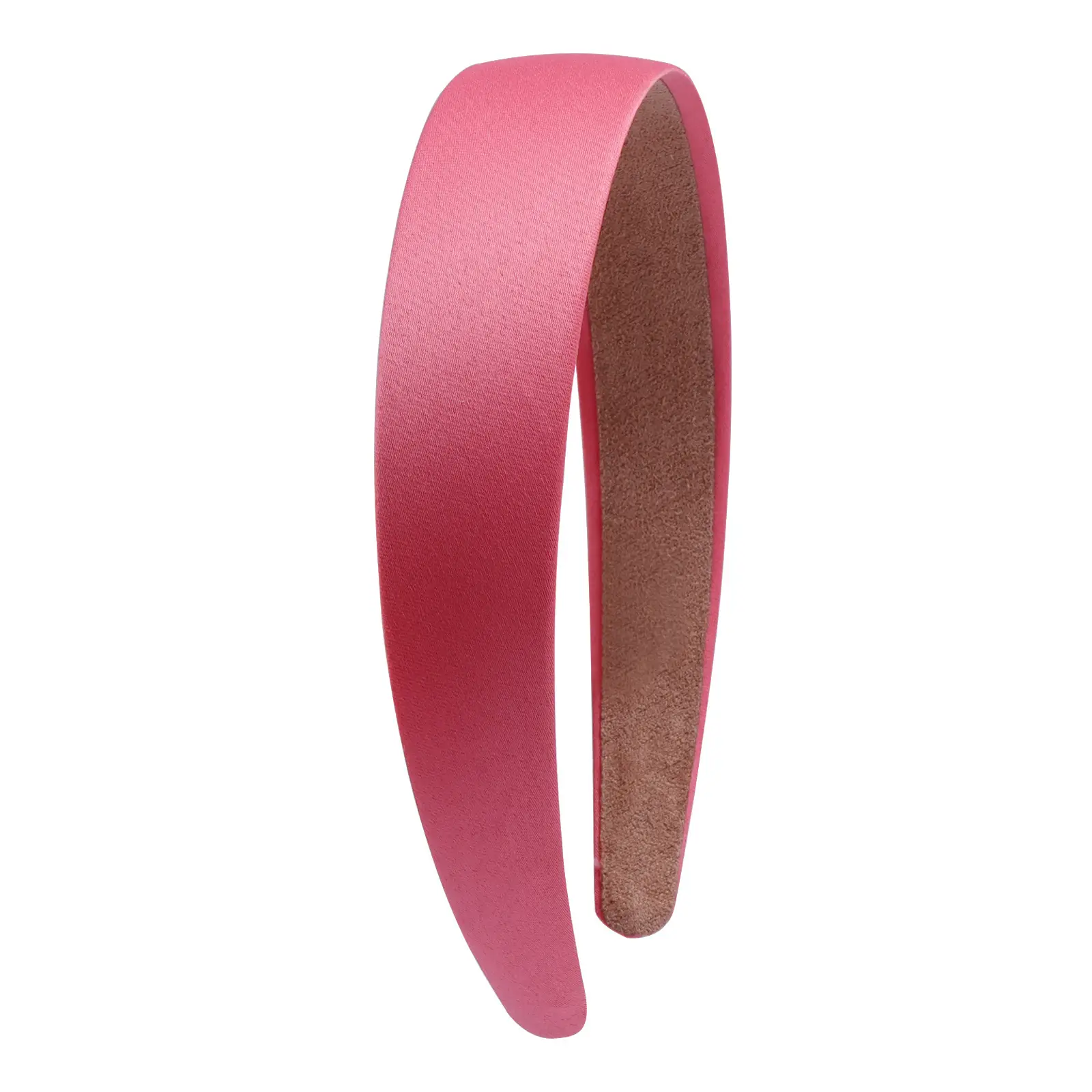 Red Satin Hairband 3cm Wide Bristle Handmade - Image 13