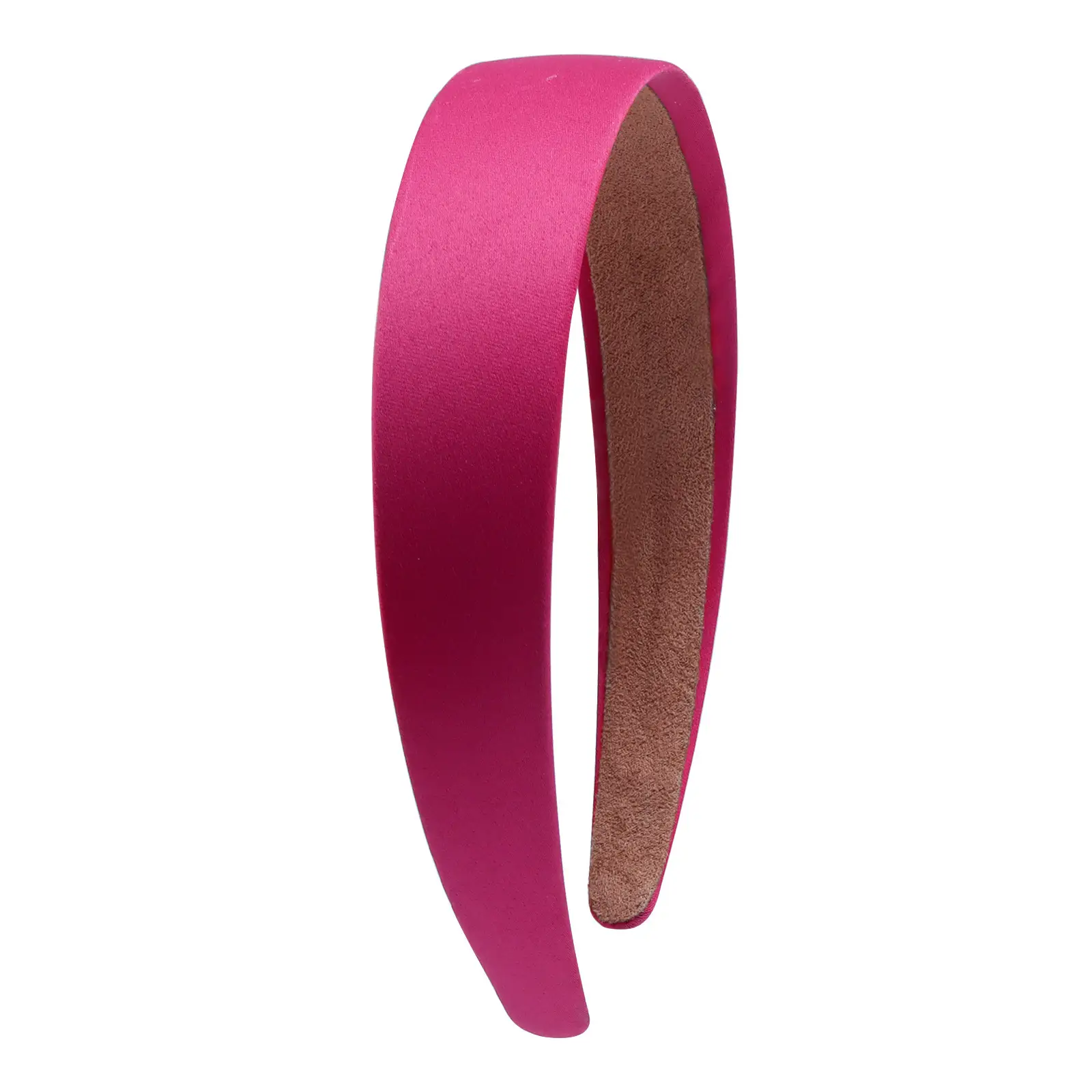 Red Satin Hairband 3cm Wide Bristle Handmade - Image 14