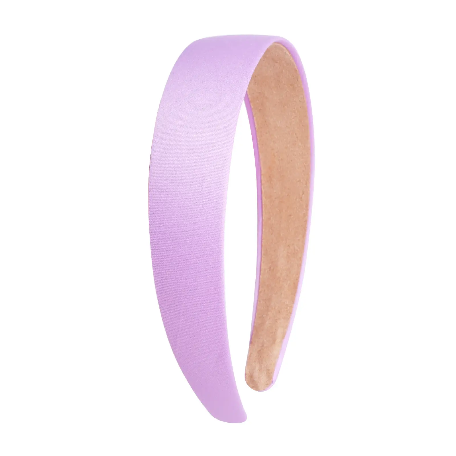 Red Satin Hairband 3cm Wide Bristle Handmade - Image 5