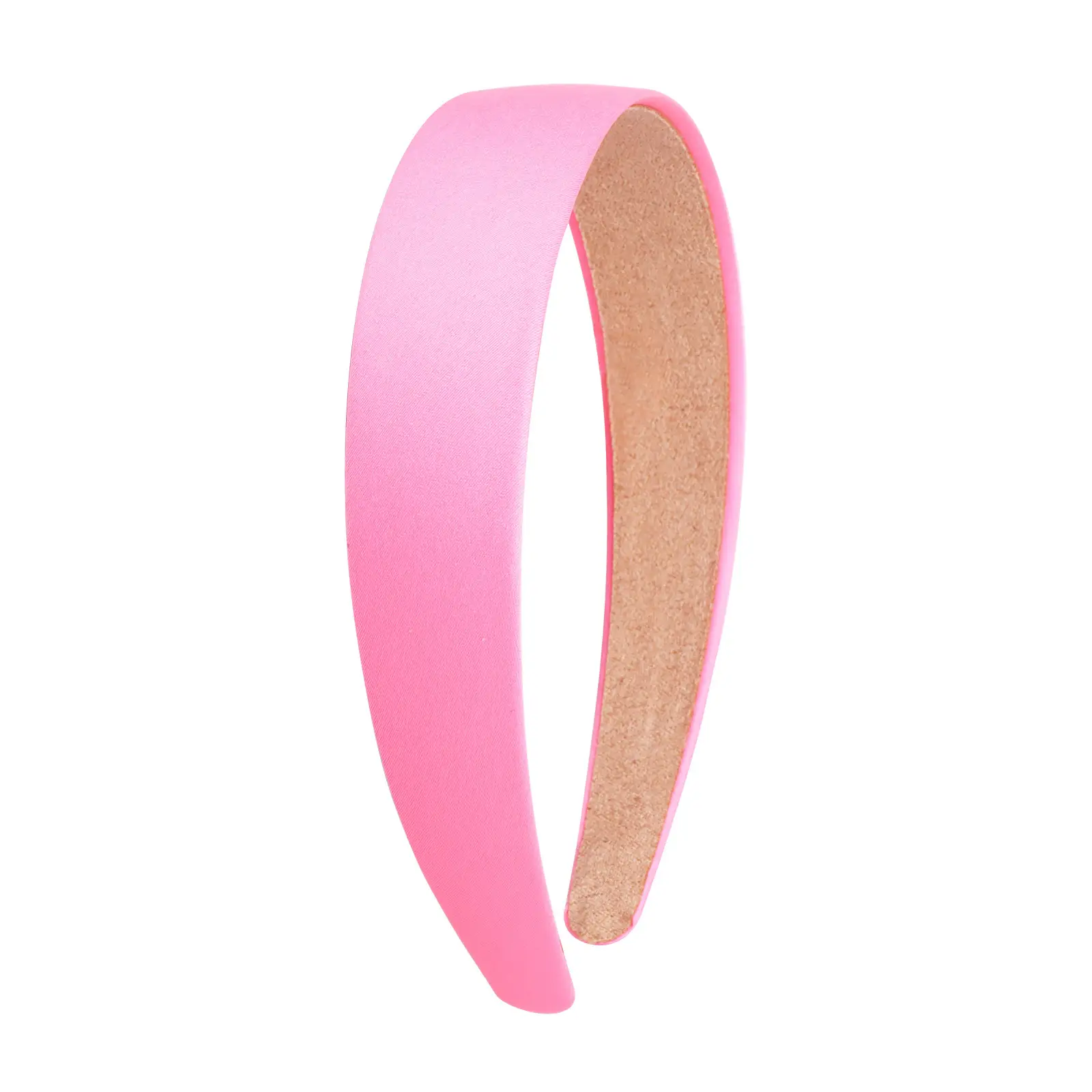 Red Satin Hairband 3cm Wide Bristle Handmade - Image 7