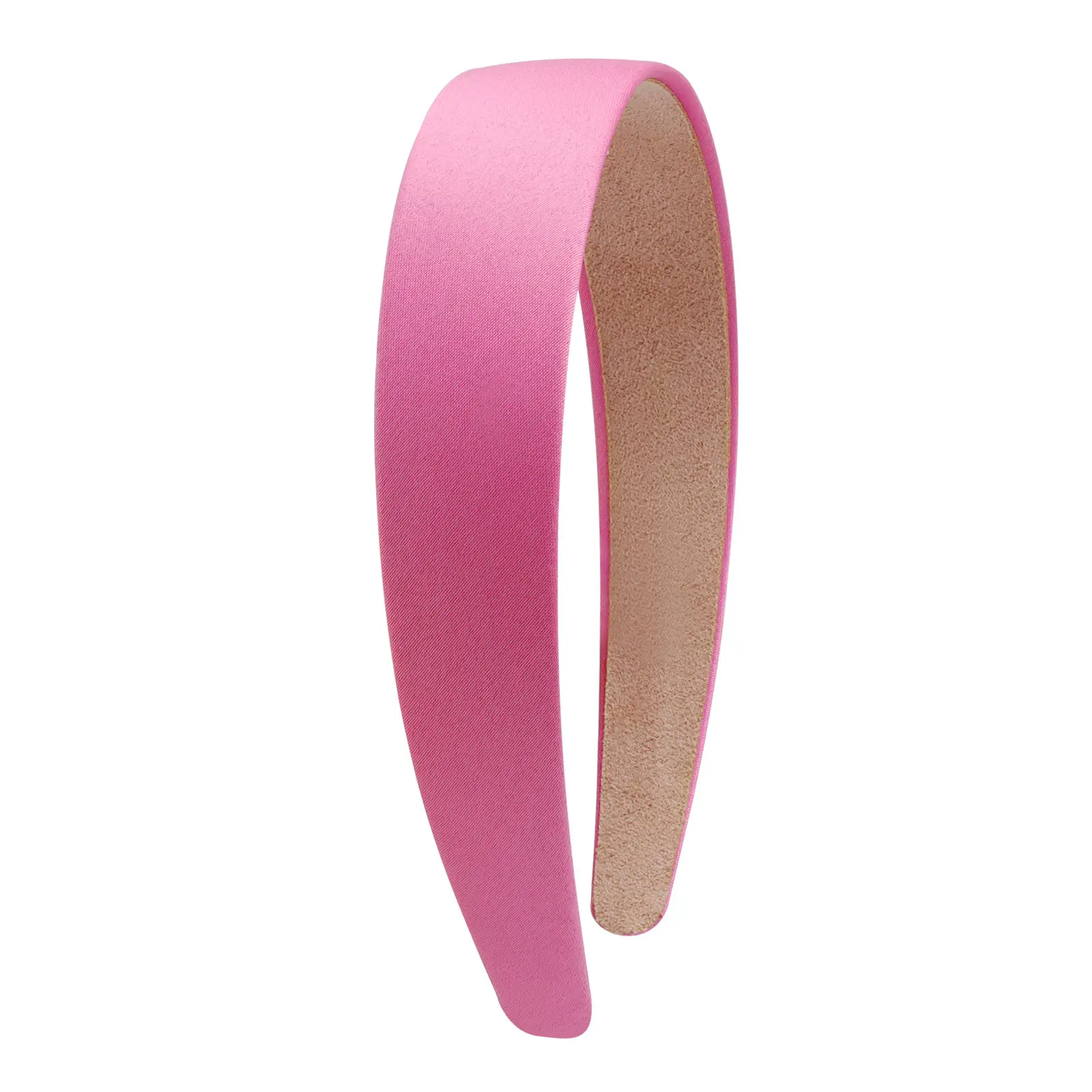 Red Satin Hairband 3cm Wide Bristle Handmade - Image 9