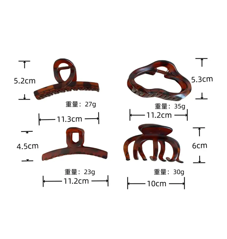 Leopard Print Frosted Clip Hairpin for Women — feature 5