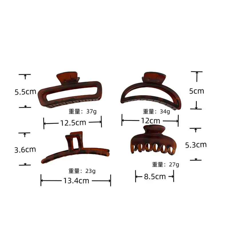 Leopard Print Frosted Clip Hairpin for Women — feature 6
