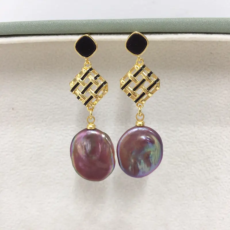 Natural FreShwater Baroque Pearl Earrings for Women — feature 5
