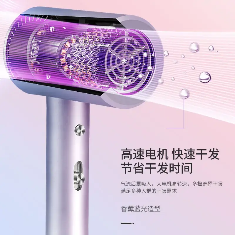 Hair Dryer with H20 Protection Purple - Image 2