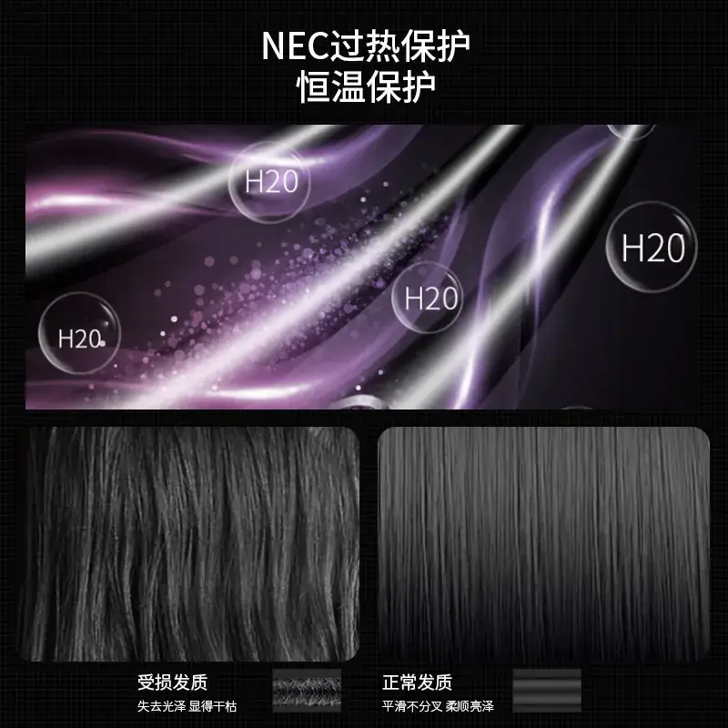 Hair Dryer with H20 Protection Purple - Image 4