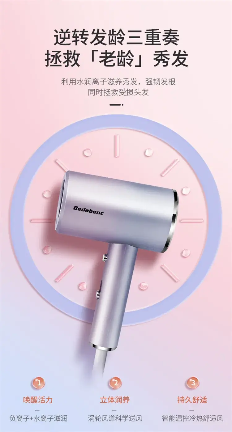 Hair Dryer with H20 Protection Purple — feature 9