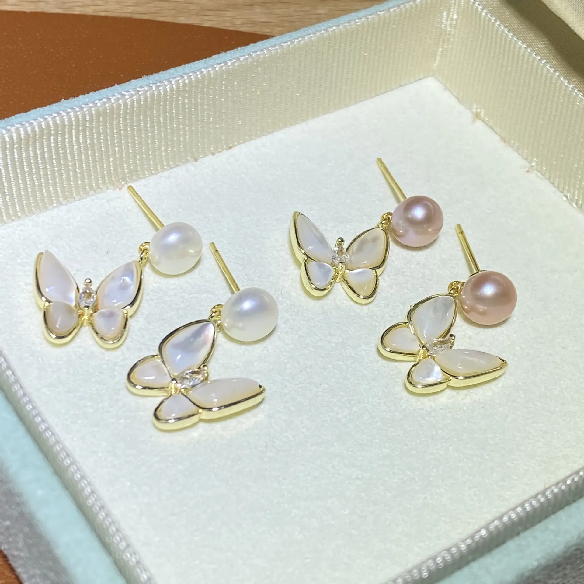 S925 Silver Butterfly Pearl Earrings for Women — feature 10