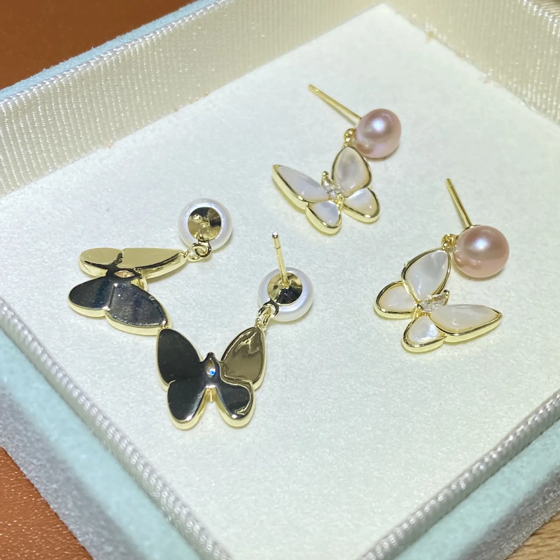 S925 Silver Butterfly Pearl Earrings for Women — feature 11